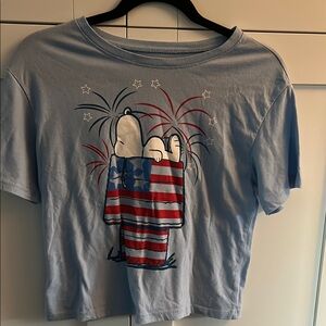 Womens Blue Snoopy T-Shirt